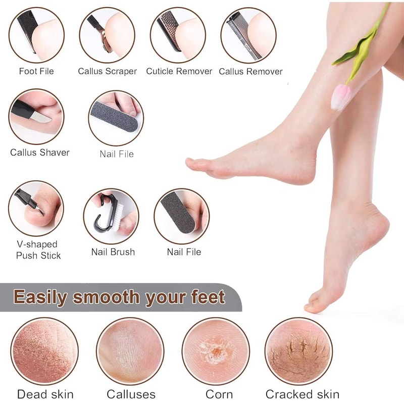 Ultimate FootSpa 10in1 Professional Pedicure Set Stainless Steel Foot Care Kit 3