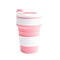 TravelFold 12oz Silicone Collapsible Cup With Lid Reusable Portable Coffee HotDrink Mug 9