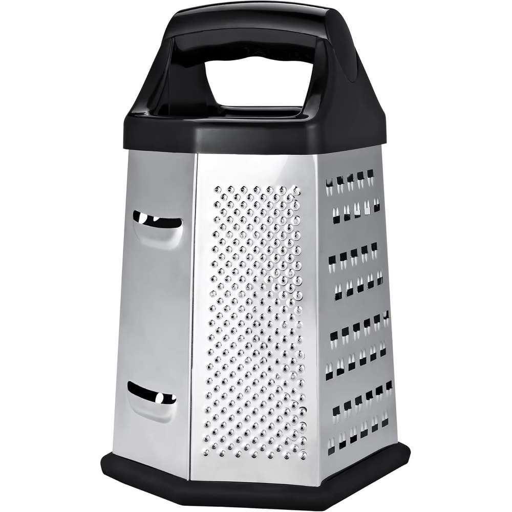 MultiSlice 6Side Stainless Steel Box Grater Multifunction Kitchen Slicer Shredder 6