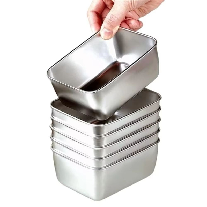 EcoSteel Stainless Steel Food Storage Containers With Lids Reusable Lunch Bento Boxes For Meat Fru 9