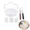 Cake Turntable Set With 2 Frosting Spatulas And 3 Icing Smoothers Baking Kit For Cakes 0