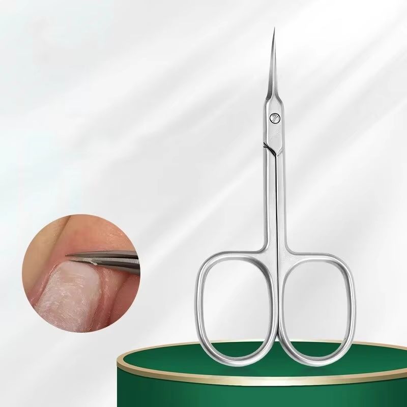 Professional Curved Cuticle Scissors Stainless Steel Dead Skin Remover For Precise Manicure 3