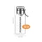 HydroGlass 32oz Portable Glass Water Bottle With Stainless Tea Infuser And Transparent MilkJuice Cu 5