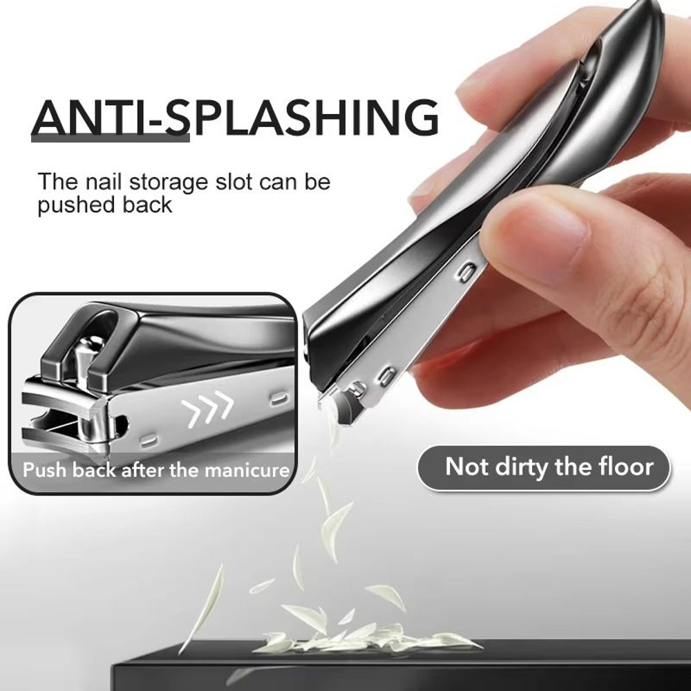 Stainless Steel Nail Clippers With Sharp Curved Blades Professional Manicure Tool For Fingers Toe 1