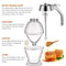 DripFree Glass Honey Dispenser With Stand Squeeze Bottle For Syrup Juice Condiments 2