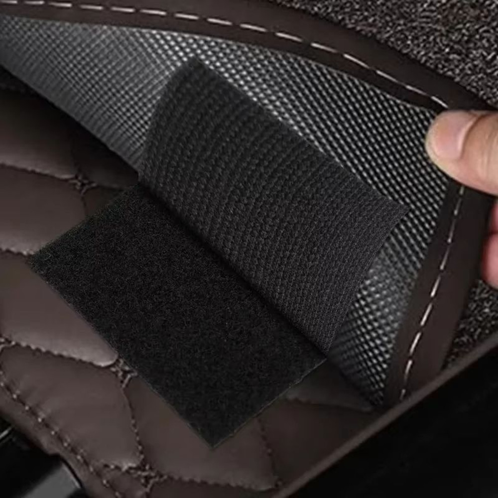 Heavy Duty Adhesive Hook Loop Tape For Car Carpet Mats Velcro Fixation Patch 2Pack 2