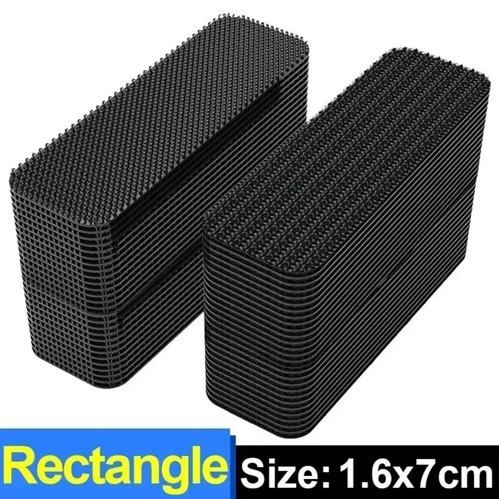 Heavy Duty Adhesive Hook Loop Tape For Car Carpet Mats Velcro Fixation Patch 2Pack 7