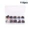 115Piece Fishing Connector Swivels Kit With Box Center Pass Swivels Pins For Sea Bass Trout Rigs 4