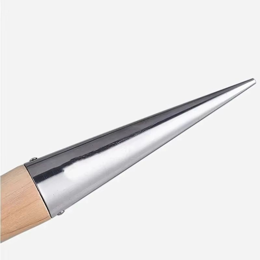 Stainless Steel Hand Dibber With Wood Handle Precision Garden Dibber For Seeds Seedlings Bulbs 3
