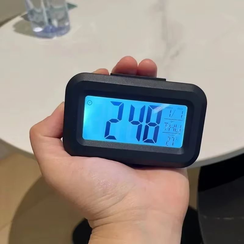 LED Digital Alarm Clock For Desk Bedroom MultiFunction Electronic Desktop Time Date Display 6