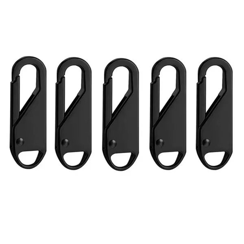 5PCS Universal Zipper Puller Set Detachable Metal Zipper Heads Repair Kit For DIY Crafts And Cloth 5
