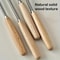 Mini Stainless Steel Whisk With Wooden Handle Egg Beater And Milk Frother 2