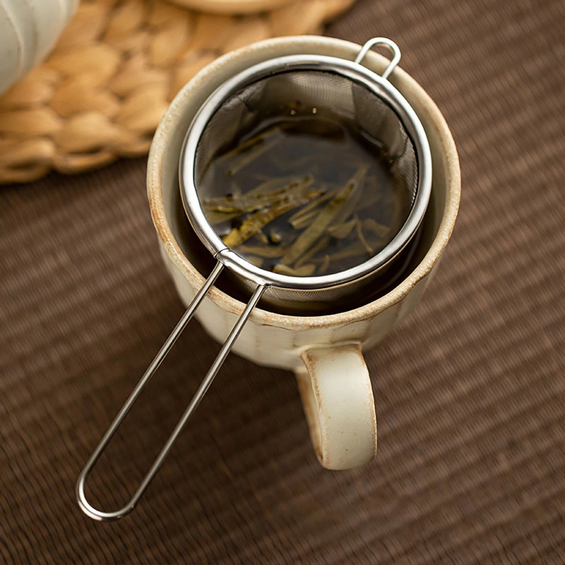 Fine Mesh Tea Infuser With Handle Reusable Leaf Strainer And Kitchen Sieve 5