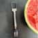 2 In 1 Stainless Steel Watermelon Cube Cutter Fork Dual Head Fruit Slicer Tool 1