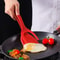 2 In 1 Silicone Egg Flipper Spatula Tongs For Non Stick Cooking 0