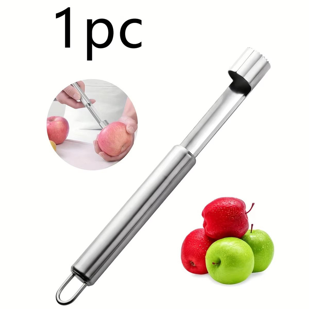 Stainless Steel Fruit Corer SeedCore Remover And Slicer Knife Kitchen Gadget 6