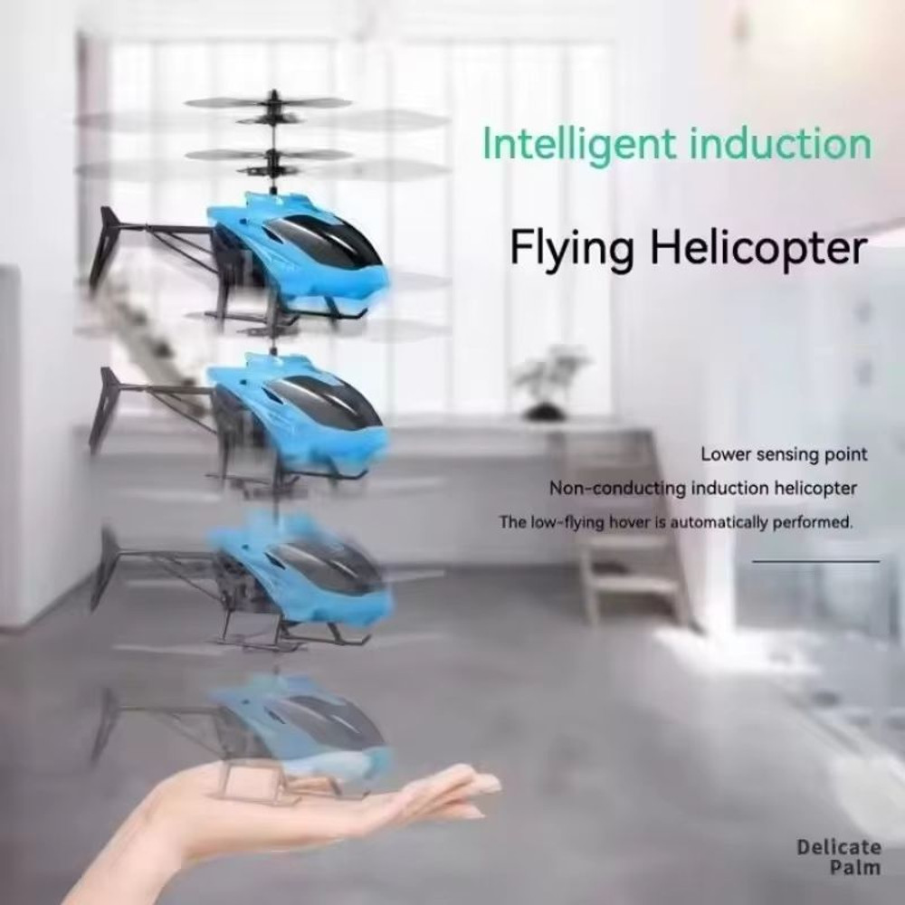 Rechargeable Mini RC Drone Remote Safe Fall Resistant RC Helicopter Drone Children Toys 2