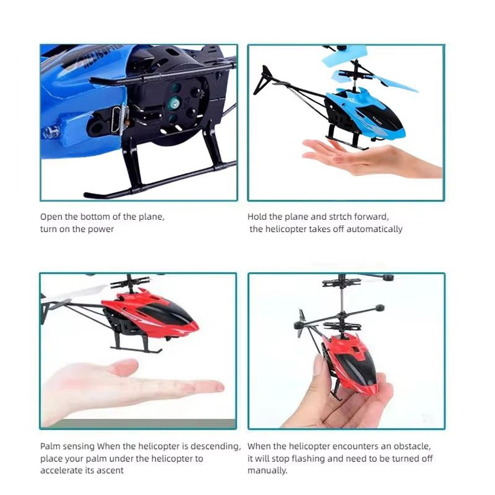 Rechargeable Mini RC Drone Remote Safe Fall Resistant RC Helicopter Drone Children Toys 3