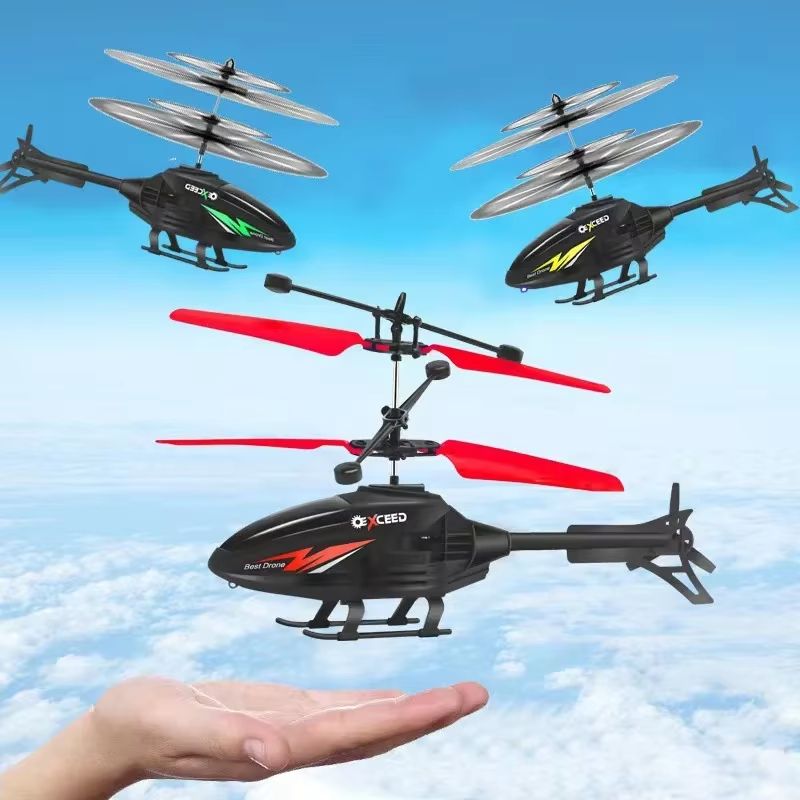 Watch Wrist Hand Controlled Induction Aircraft Impact Resistant Helicopter With Lighting Rechargeab 4