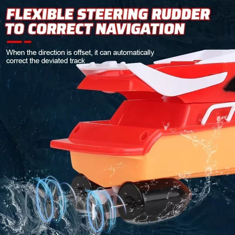 Mini RC High Speed Boat Waterproof Remote Control Speedboat Toy For Kids 2