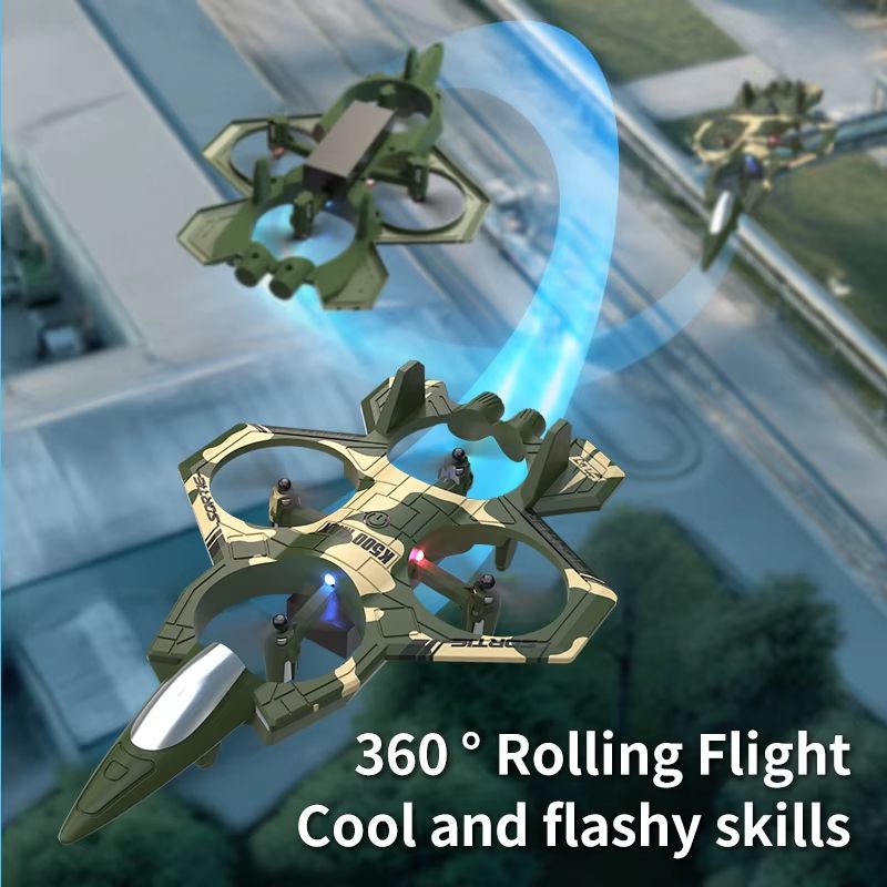 K500 RC Drone Fighter Jet 24G Remote Control Airplane With 360 Flips And Hovering 3