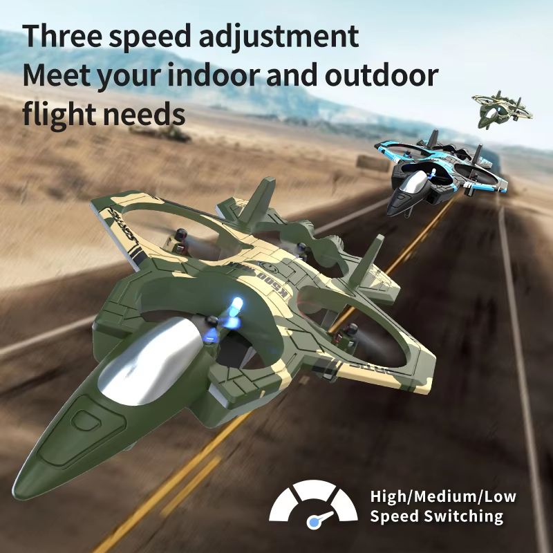 K500 RC Drone Fighter Jet 24G Remote Control Airplane With 360 Flips And Hovering 5