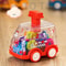 Transparent Pull Back Gear Car Inertial Slide Cartoon Toy For Kids 7