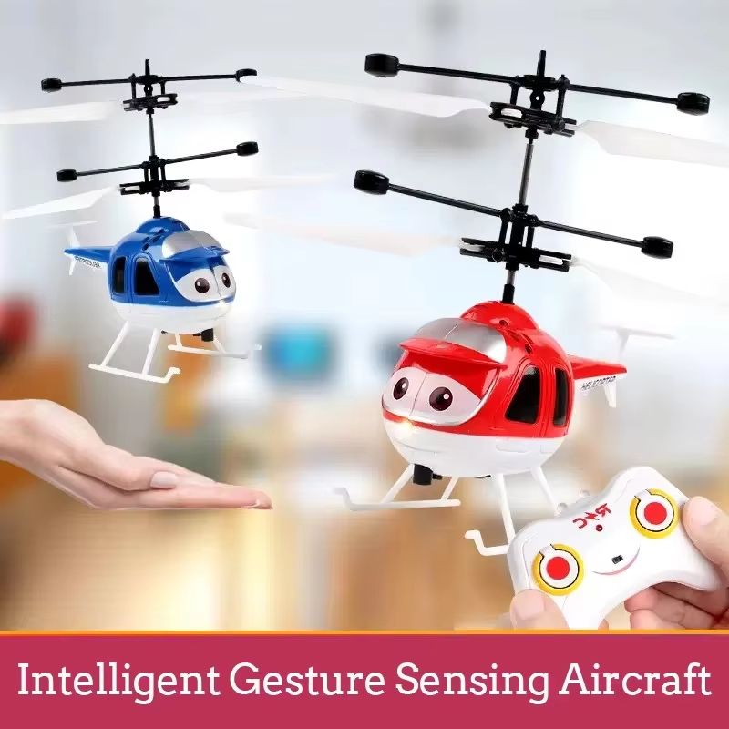 Mini Infrared Hand Induction RC Helicopter Electric Flying Airplane Toy For Kids 0