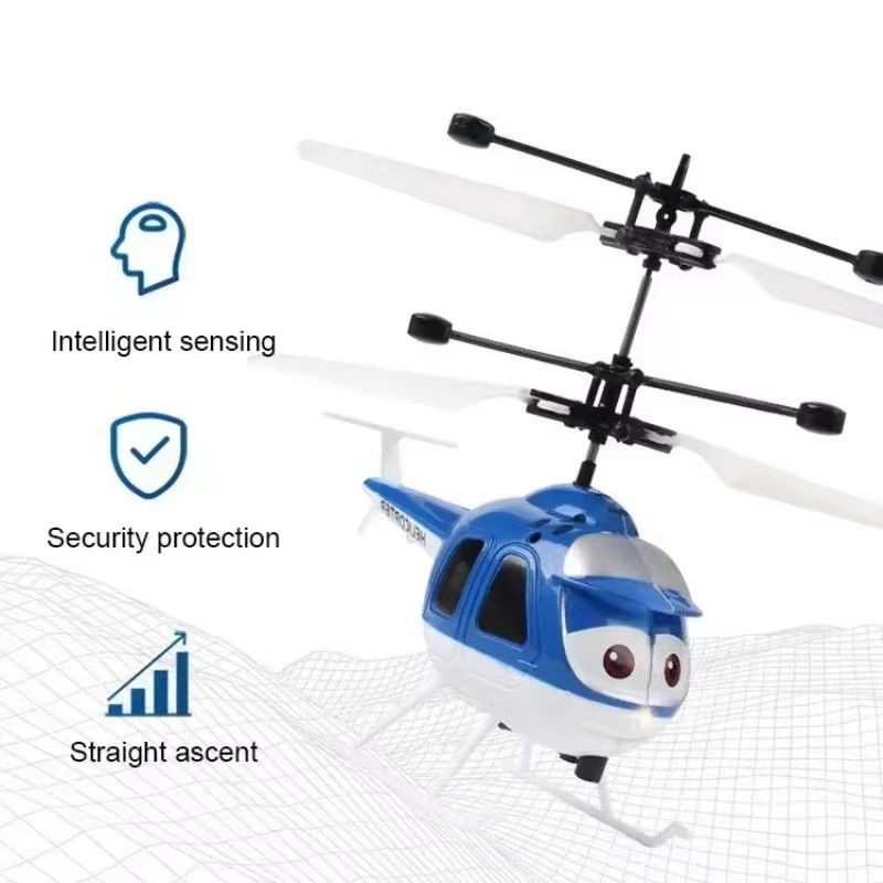 Mini Infrared Hand Induction RC Helicopter Electric Flying Airplane Toy For Kids 3