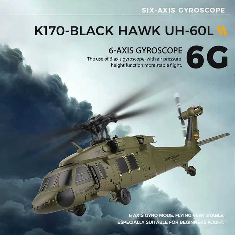 K170 UH60L RC Helicopter With Altitude Hold And 6Axis Gyroscope 3
