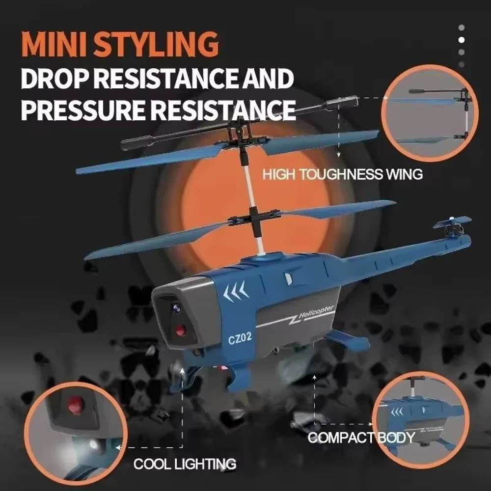 SkyGuardian CZ02 25Channel ObstacleAvoidance RC Helicopter Drone 2