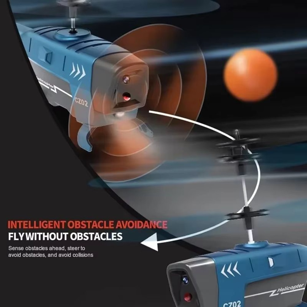 SkyGuardian CZ02 25Channel ObstacleAvoidance RC Helicopter Drone 5