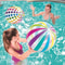CrystalStripe 15 Transparent Striped Inflatable Beach Ball Single Piece For Pool Party 0