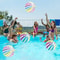 CrystalStripe 15 Transparent Striped Inflatable Beach Ball Single Piece For Pool Party 2