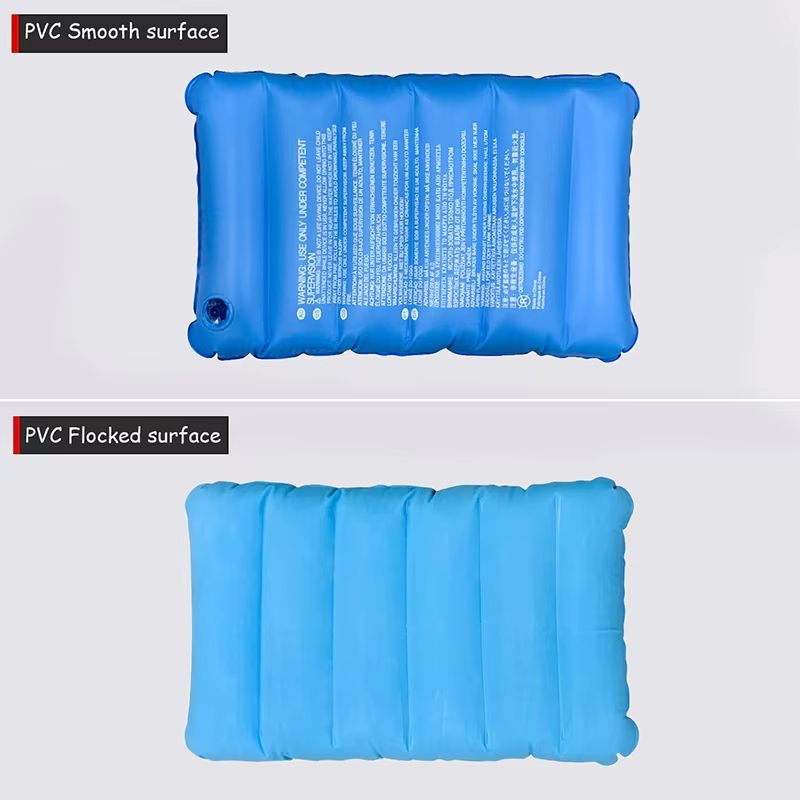 TravelEase Flocked Inflatable Neck Pillow UltraCompact Support For Travel Camping Business Trips 5