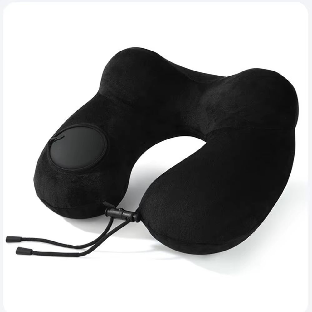 PressEase Inflatable Travel Neck Pillow Compact PressToInflate Cushion For Travel Camping Busines 6