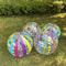 CrystalStripe Duo 15 Transparent Striped Inflatable Beach Ball Set 2Pack For Pool Party Fun 2