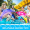 RainbowSplash Inflatable Dolphin Toy OceanTheme Party Pool Decoration 0
