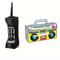 RetroWave 90s Inflatable Radio Phone Prop Set 2Pack HipHop Theme Party Decorations 6