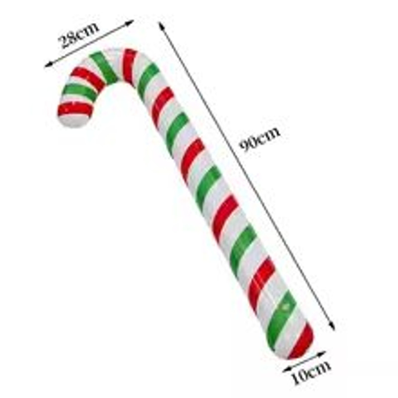 FestiveCane Thick PVC Inflatable Candy Cane Decoration Outdoor Holiday Ornament 9