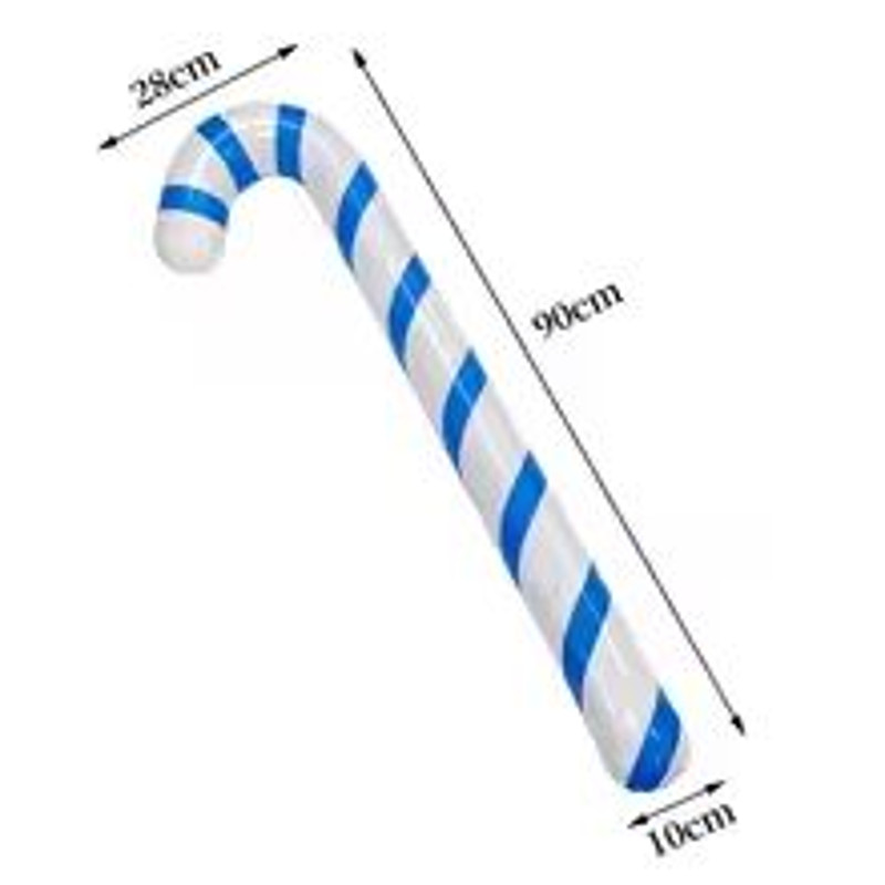 FestiveCane Thick PVC Inflatable Candy Cane Decoration Outdoor Holiday Ornament 10