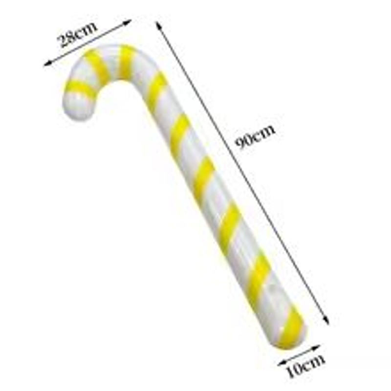 FestiveCane Thick PVC Inflatable Candy Cane Decoration Outdoor Holiday Ornament 11