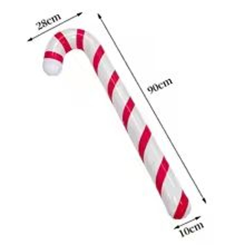 FestiveCane Thick PVC Inflatable Candy Cane Decoration Outdoor Holiday Ornament 6