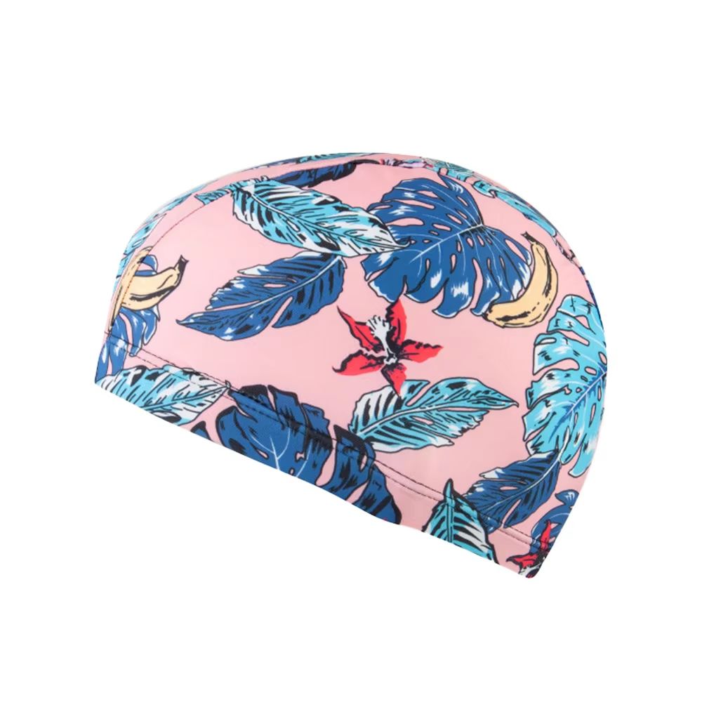 HydroFlex Adult Polyester Swim Cap HighStretch Fabric Bathing Hat For Pool Travel Leisure 9