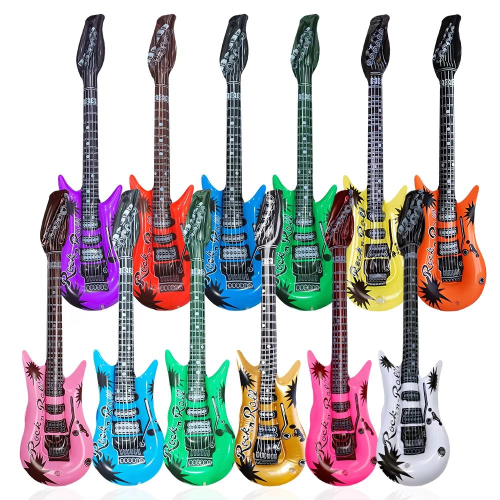 RockStar Inflatable Guitar Set 6Piece 37 PVC Instruments Stage Party Props 2