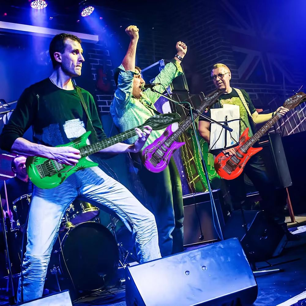 RockStar Inflatable Guitar Set 6Piece 37 PVC Instruments Stage Party Props 3