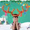 ReindeerRing Toss Inflatable Antler Game Set 2Pack With Toss Rings For Holiday Fun 5