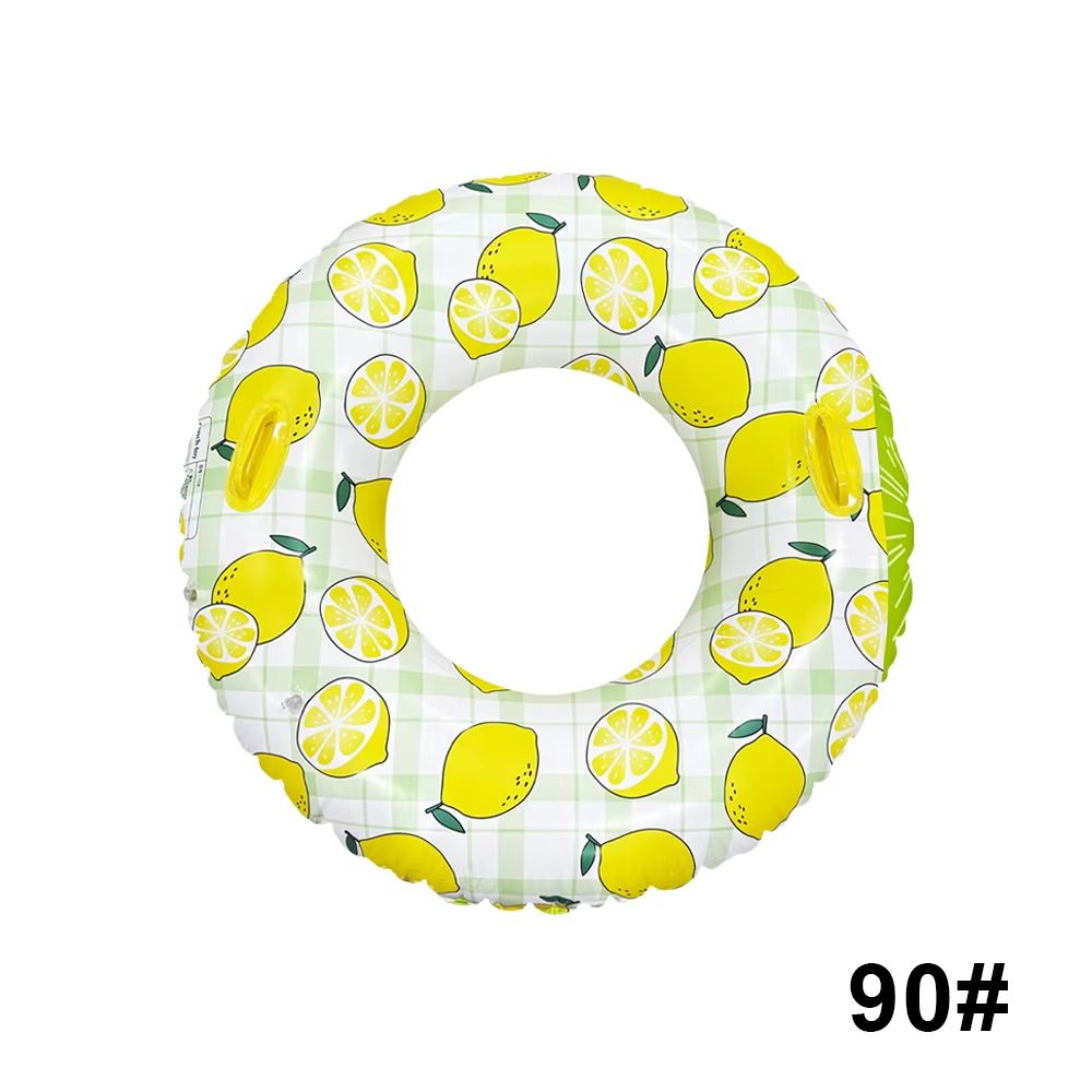 LemonSplash Inflatable Underarm Hoop Lemon Print Inflatable Pool Beach Floating Ring 9
