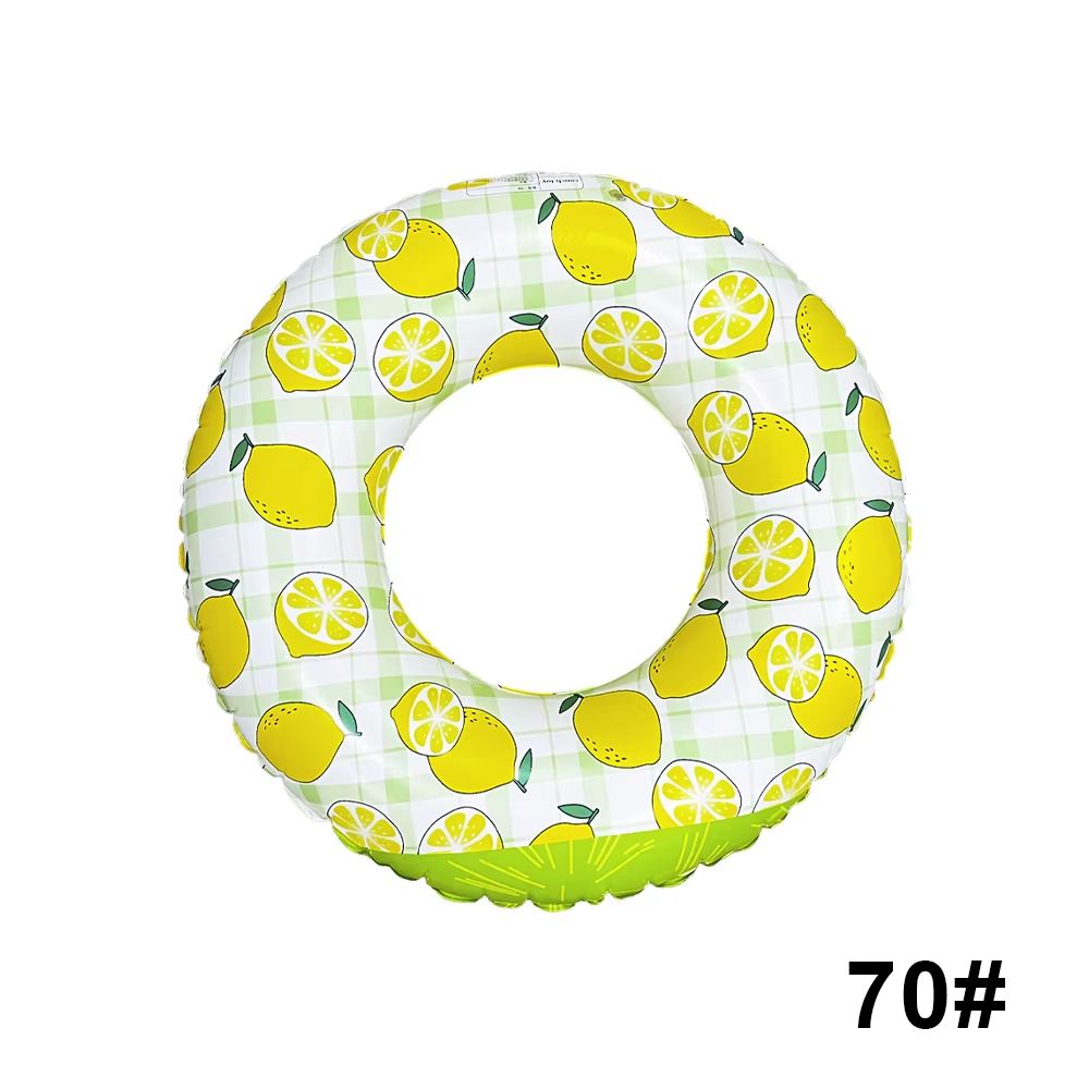 LemonSplash Inflatable Underarm Hoop Lemon Print Inflatable Pool Beach Floating Ring 10