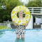 LemonSplash Inflatable Underarm Hoop Lemon Print Inflatable Pool Beach Floating Ring 1